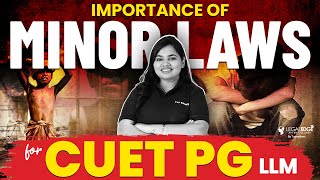 How Important are Minor Laws for CUET PG? | CUET PG LLM 2024 Preparation