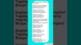 Part13 #shortsvideos #educationalonly #basicsentences  #languagelearning #tagalog #bisaya #short