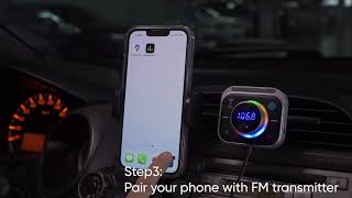 How to connect for the best sound？----2022 Bluetooth 5.3 FM Transmitter