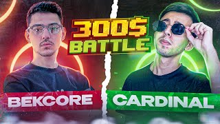 CARDINAL vs BEKCORE TDMda 300$ BATTLE 🥵 PUBG MOBILE!!!