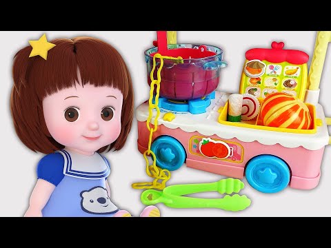 Baby Doli spaghetti cooking food play baby doll house - ToyPudding