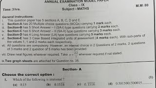 DKSIR WAVE TUTORIAL MATHEMATICS ANNUAL EXAMINATION CLASS 9
