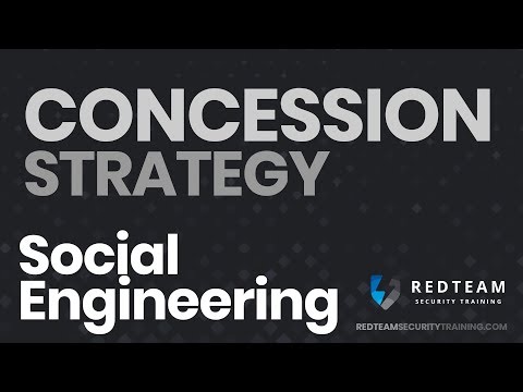Social Engineering: Concession Strategy  (Social Engineering Training)