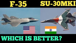 SU-30MKI VS F-35 FIGHTER JETS SPECIFICATIONS COMPARISON.
