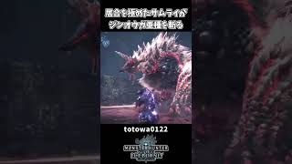 【モンハン】居合を極めたサムライ VS ジンオウガ亜種【モンハンワールドアイスボーン】