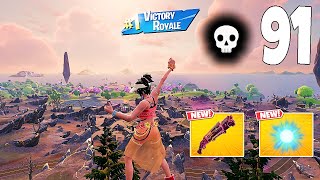 91 Elimination Solo Vs Squads "Zero Build" Gameplay Wins (NEW Fortnite Chapter 6 PC)