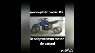proyecto pit bike le adaptamos  motor derbi variant  pedales