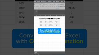 Convert Units in Excel FAST with This Trick! #ExcelTips #DataHacks #LearnExcel