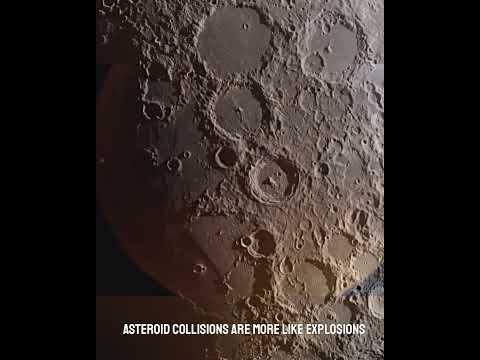 ☄️Why do the moon craters are circular? 🌖 #moon #space #spacefacts
