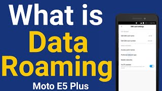how to enable data roaming in moto g5 plus, how to on off data roaming in Android by d tech side