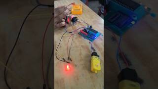 microcontroller use to control dc motor and led light #experiment  #arduinoproject