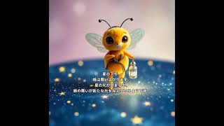 星屑と舞う蜂 🐝✨ #mystery #viral #trending