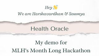 Health Oracle - Demo Video