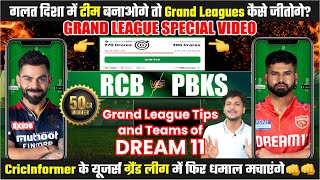 RCB vs PBKS Dream11 Team Today Prediction, PBKS vs RCB Dream11: Fantasy Tips, Stats, Team #dream11