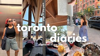 Summer weekend in Toronto| Yoga in park, Tofu Sandwich and book reading journey 📚| toronto vlog