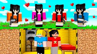 Maldição do Amor vs  Bunker Seguro no Minecraft!