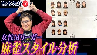 鈴木大介プロが女性Mリーガーの麻雀スタイルを徹底分析!【麻雀遊戯グラフ】