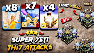 Th17 SUPER YETI Attack Clash of Clans | Best TH17 Attack Strategy With SUPER YETI (Town Hall 17) COC