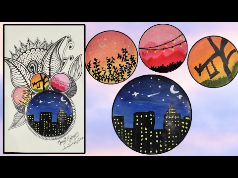 Zentangle art || Zentangle || Doodle art || Zendoodle || Zentangle Patterns || Mini canvas ideas
