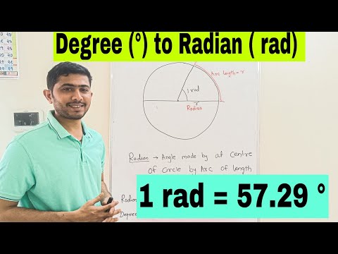 Degree to Radian conversion #maths #education #mathformula