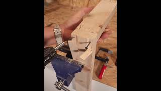 Wood Joint with Hidden Screw - #shorts #diy #lifehacks #homerenovation #homerepair #wood #screw