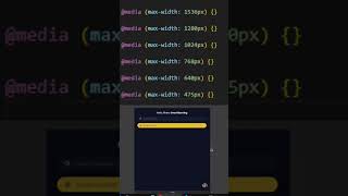 Here are the media query breakpoints I use #mediaquery #design #coding #responsive #adaptive