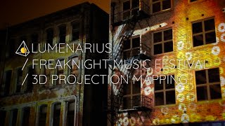 Freaknight Music Festival Outdoor Projection Mapping Experience ∆ Visual Content Creation