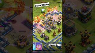 SUPER Dragon 🐲🐲 Tutorial Playground | Clash of Clans | Super Troops | #shorts #short
