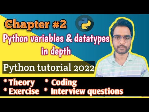 Chapter 2- python variables and datatypes | Python hindi tutorial #andytechshow #tutorial #python