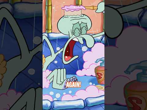 Squidward enjoys some SELF CARE! 🛀 | SpongeBob #shorts