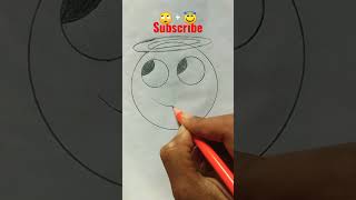 Mix emoji 🙄 + 😇 drawing #tutorial # shorts # #magicalart#