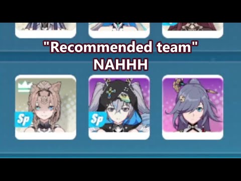 Trying out the recommended teams by Hoyoverse in Honkai Impact (gone wrong)