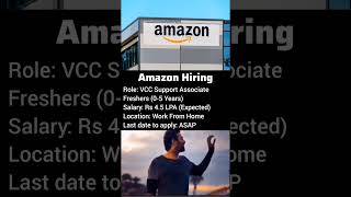 Amazon Hiring Freshers