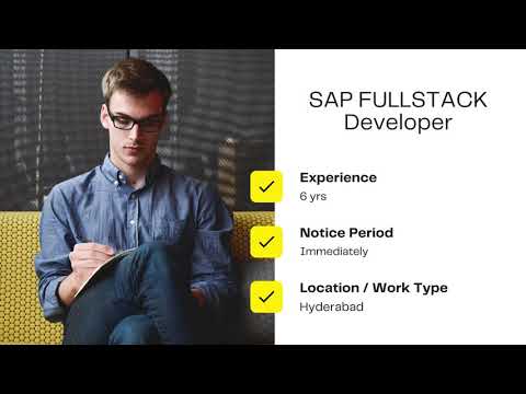 We are hiring SAP FULLSTACK Developer