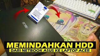 Moving HDD from Old Asus Netbook to Acer E5-475G Laptop + Resize Harddisk Partition