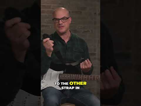How to Properly Attach Your Guitar Strap  Step by Step Guide #guitarlesson  #squierbyfender
