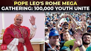 Pope Leo unites 100,000 youth in Rome’s largest Holy Year event since succeeding Pope Francis