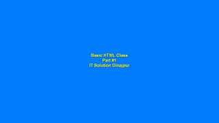 Basic HTML Bangla Tutorial  Part #1