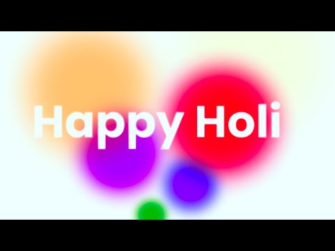 CSS Happy Holi Animation