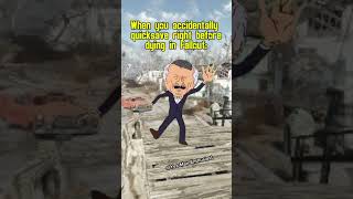 when you accidentally quicksave right before dying #fallout #memes #shorts