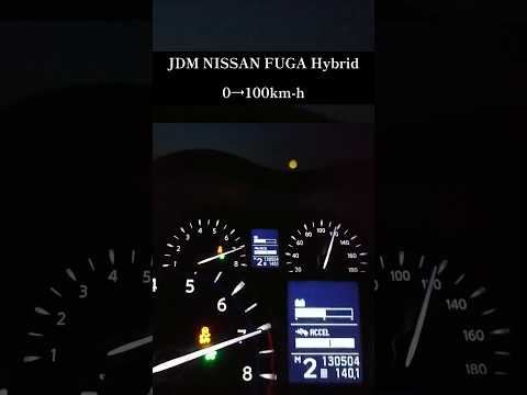 JDM NISSAN FUGA Hybrid 【0→100km/h】日産フーガ ハイブリッド VQ35HR