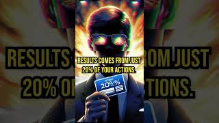 The 80/20 rule #paretoprinciple
