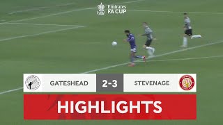 Stevenage Win Five Goal Thriller | Gateshead 2-3 Stevenage | Emirates FA Cup 2022-23