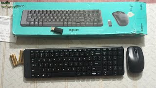 Logitech MK215 Wireless Keyboard and Mouse Combo for Windows, 2.4 GHz Wireless, Compact Design.