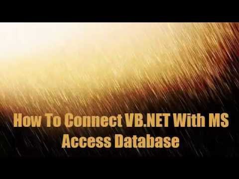 Connect VB NET With MS Access Database