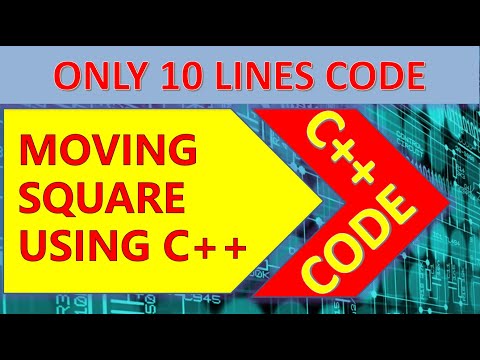 moving square windows.h in c++ | Advanced Pattern Printing in C++ | #coding #shorts #graphics #cp