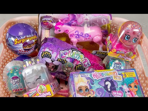 Unicorn Surprise Toy Eggs Basket Little Live Pets Shopkins Toys for Girls Kinder Playtime