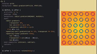 Pure minimal CSS pattern - sliced rings