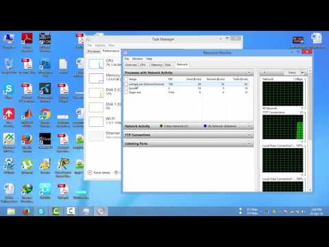 How to check which program take internet speed