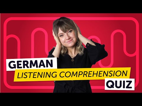 German Listening Comprehension Quiz for Absolute Beginners